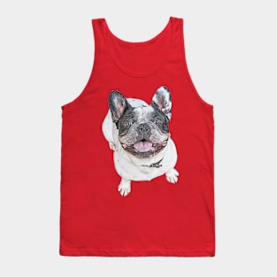 Pied French Bulldog Tank Top